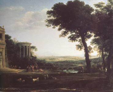 Claude Lorrain Landscape with a Sacrifice to Apolio (n03) oil painting picture